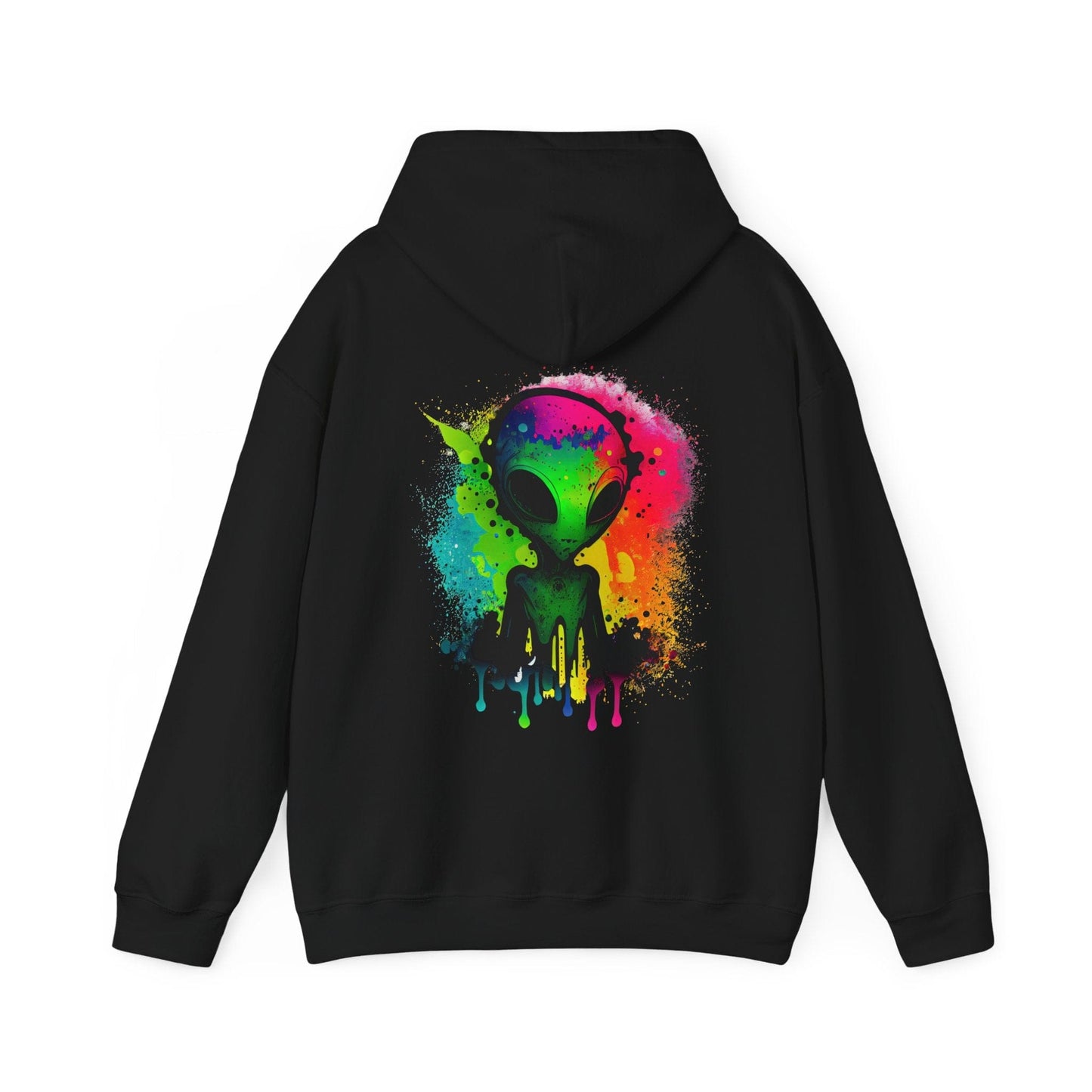 Printify Hoodie Black / S Alien Aura Cloud Hoodie