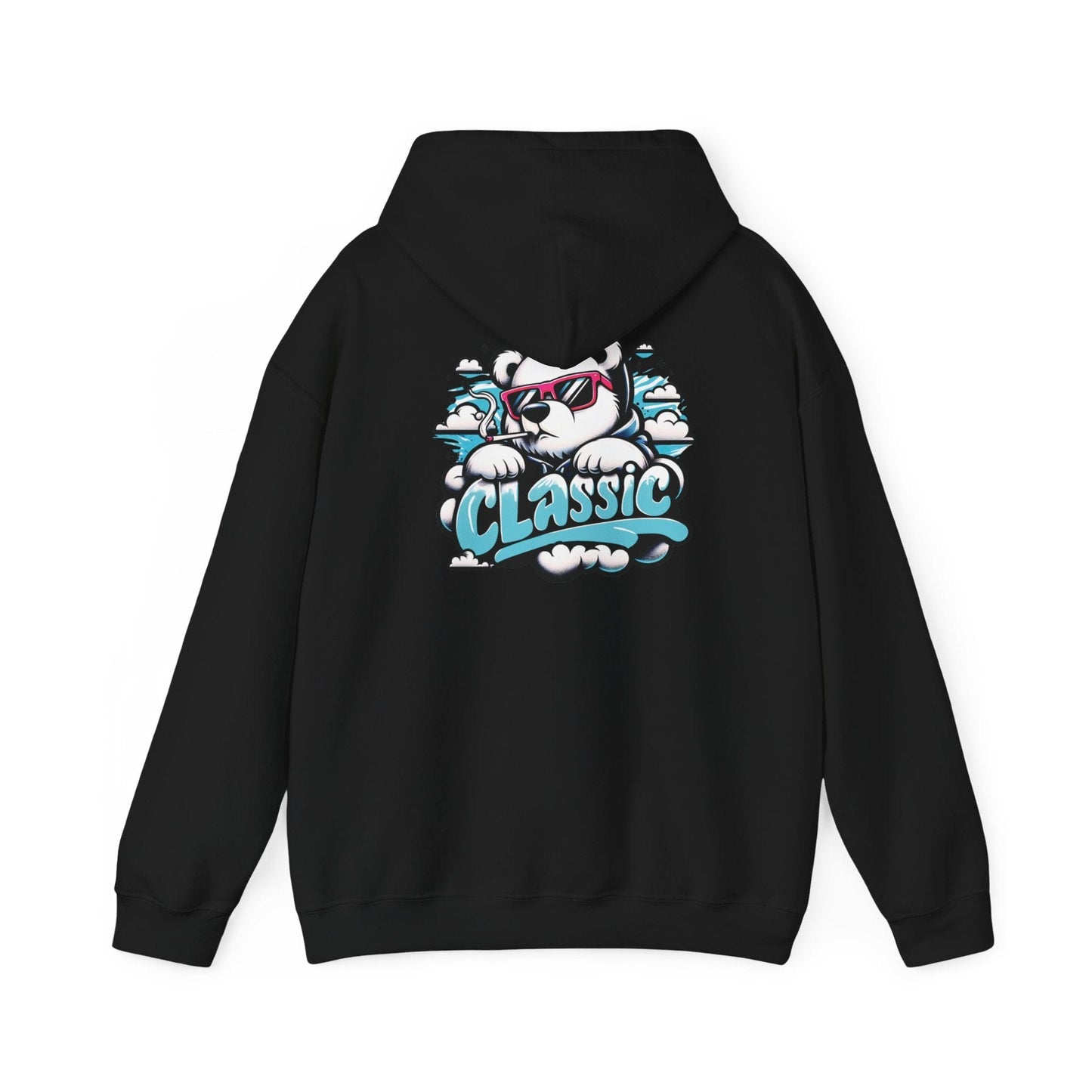 Printify Hoodie Black / S Classic Chill Bear Cloud Hoodie