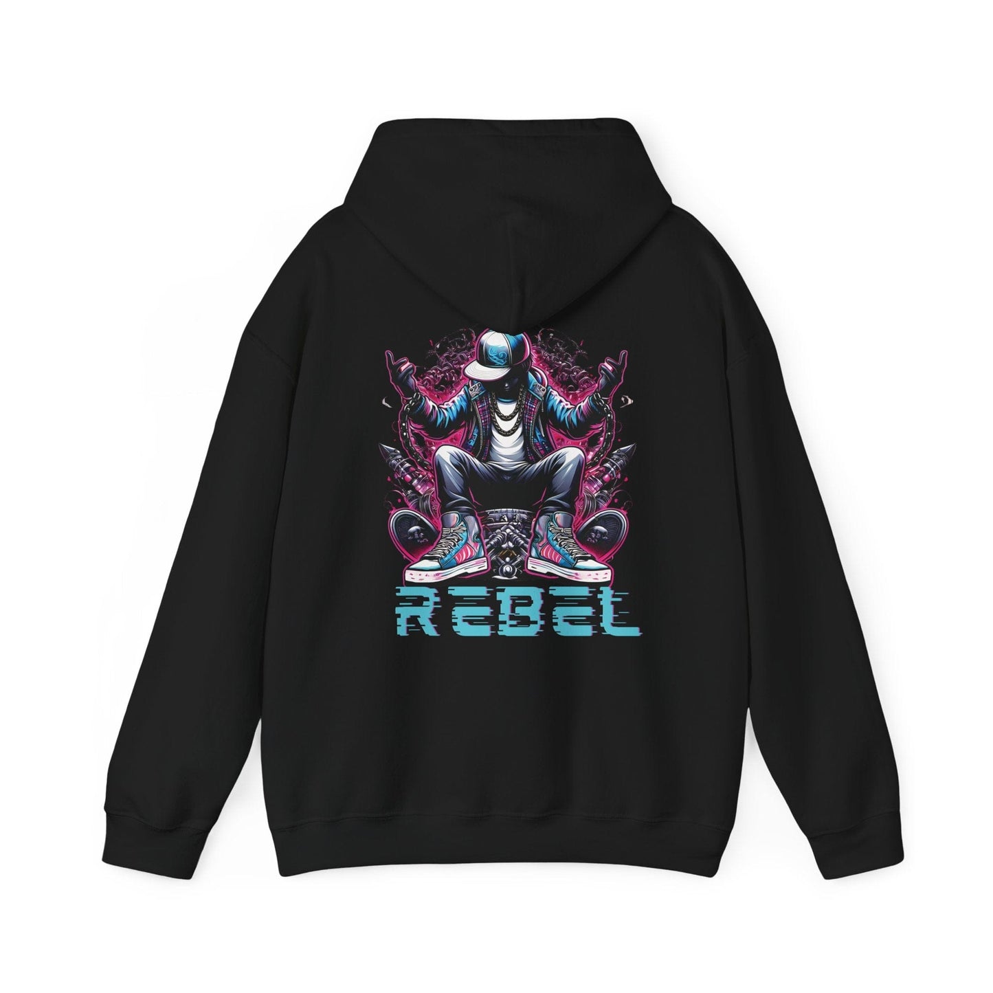 Printify Hoodie Black / S Rebel Cloud Hoodie