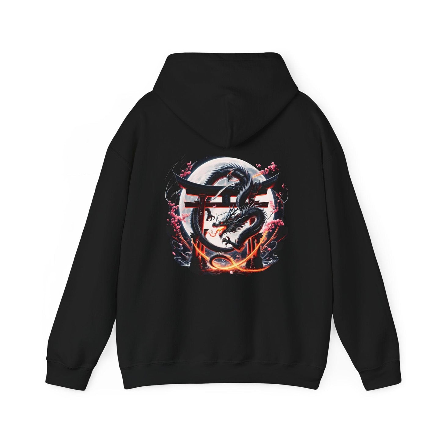 Printify Hoodie Black / S Shadowfire Dragon Gate Cloud Hoodie