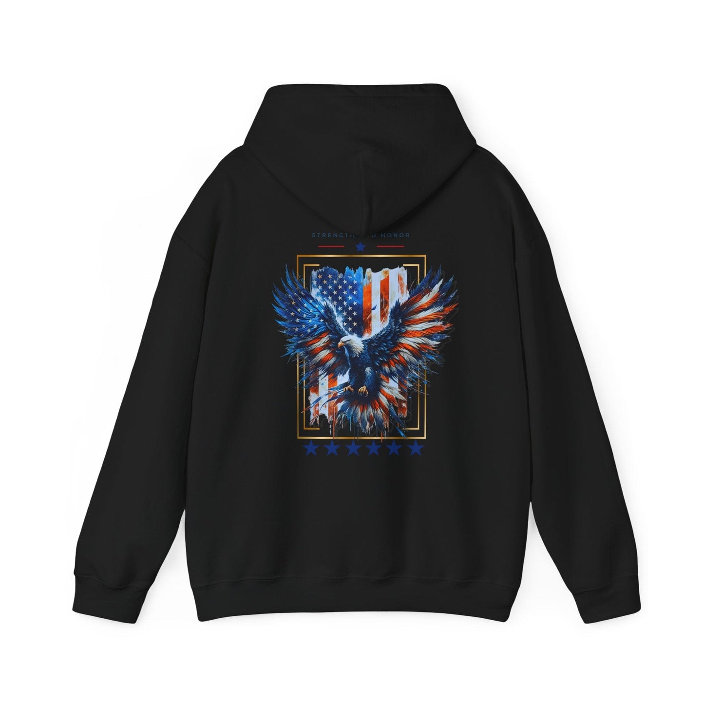 Printify Hoodie Black / S Strength And Honor Cloud Hoodie