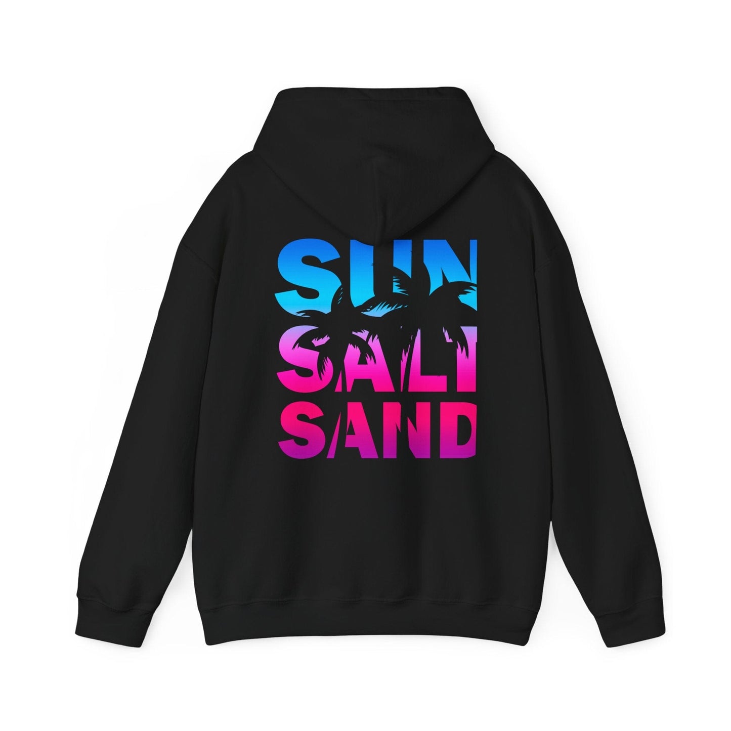 Printify Hoodie Black / S Sun Salt Sand Hoodie