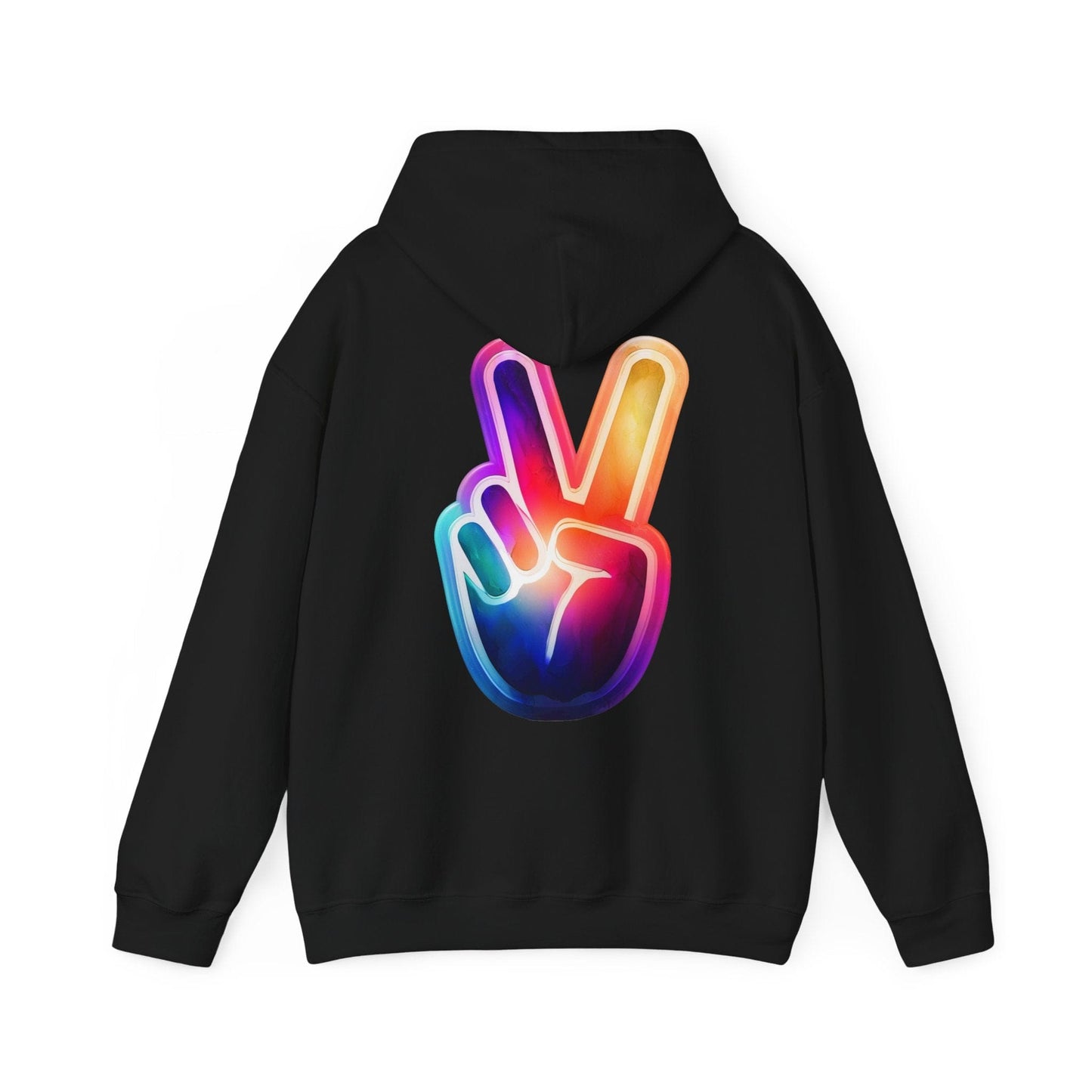 Printify Hoodie Black / S Vibrant Victory Cloud Hoodie