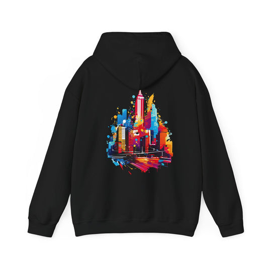 Printify Hoodie Black / S Vivid City Vibe Cloud Hoodie