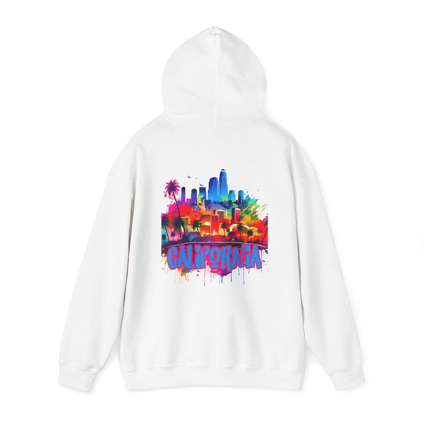 Printify Hoodie California Cityscape Cloud Hoodie