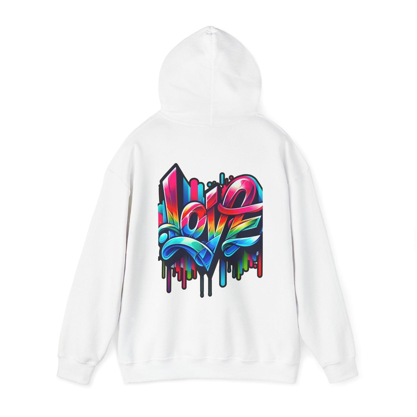 Printify Hoodie Love Graffiti Cloud Hoodie