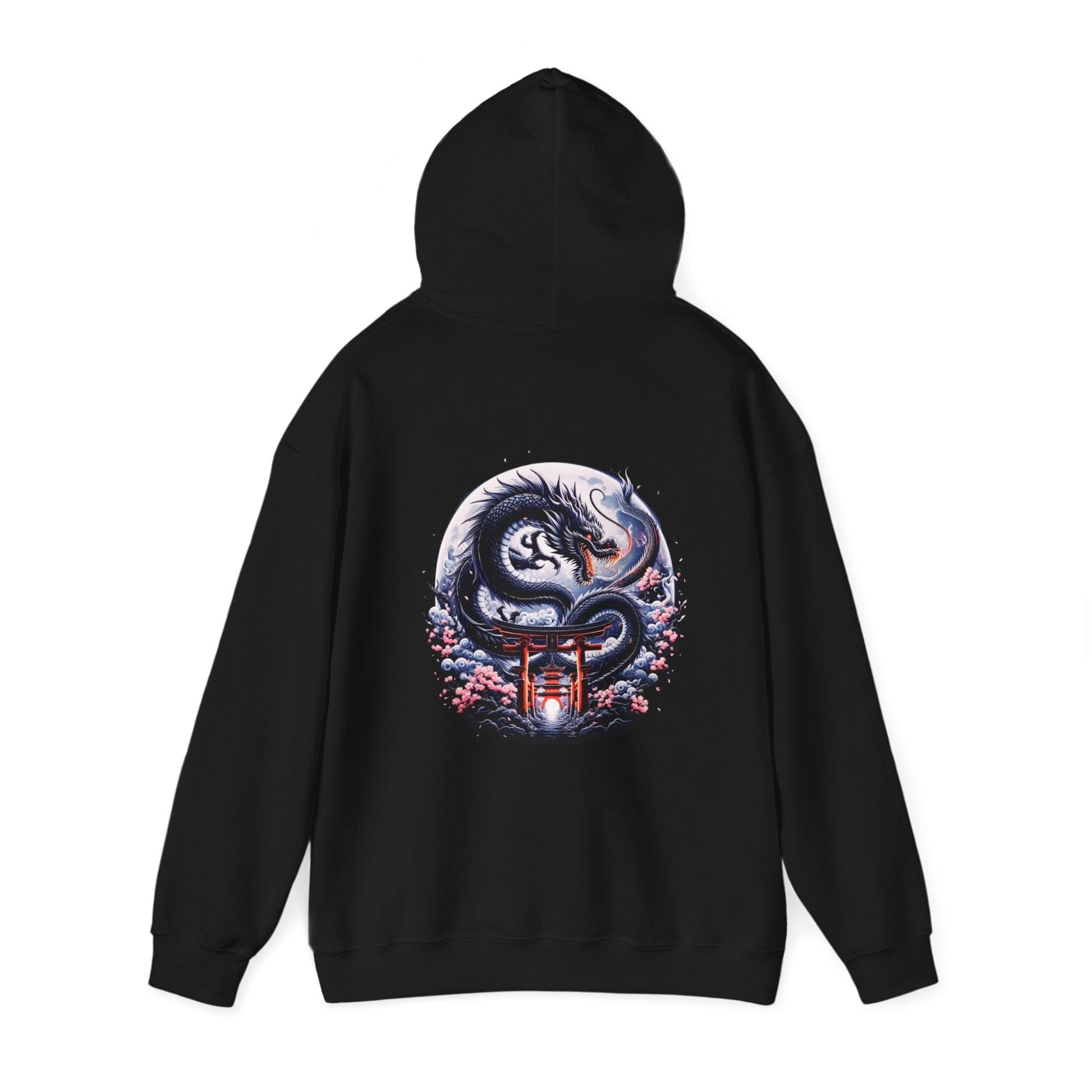 Printify Hoodie Lunar Dragon Sanctuary Cloud Hoodie