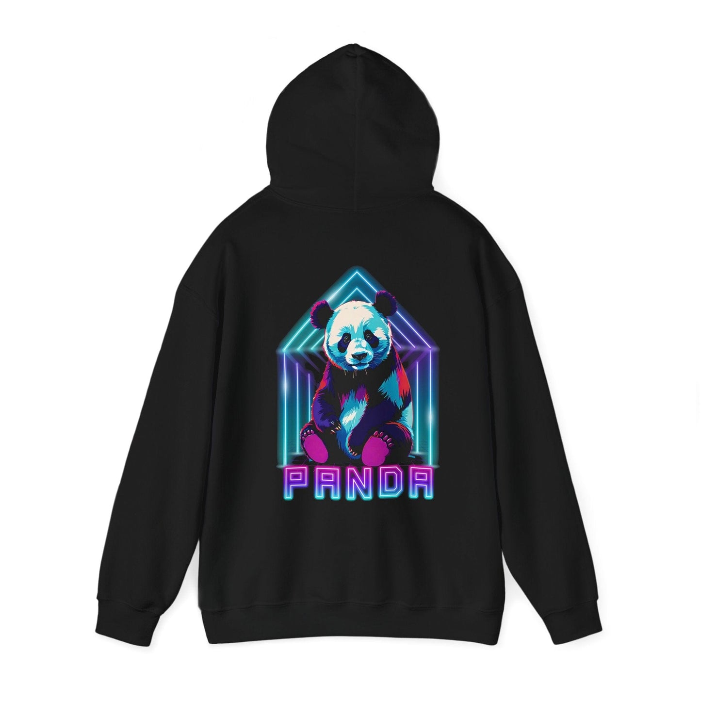 Printify Hoodie Neon Panda Cloud Hoodie