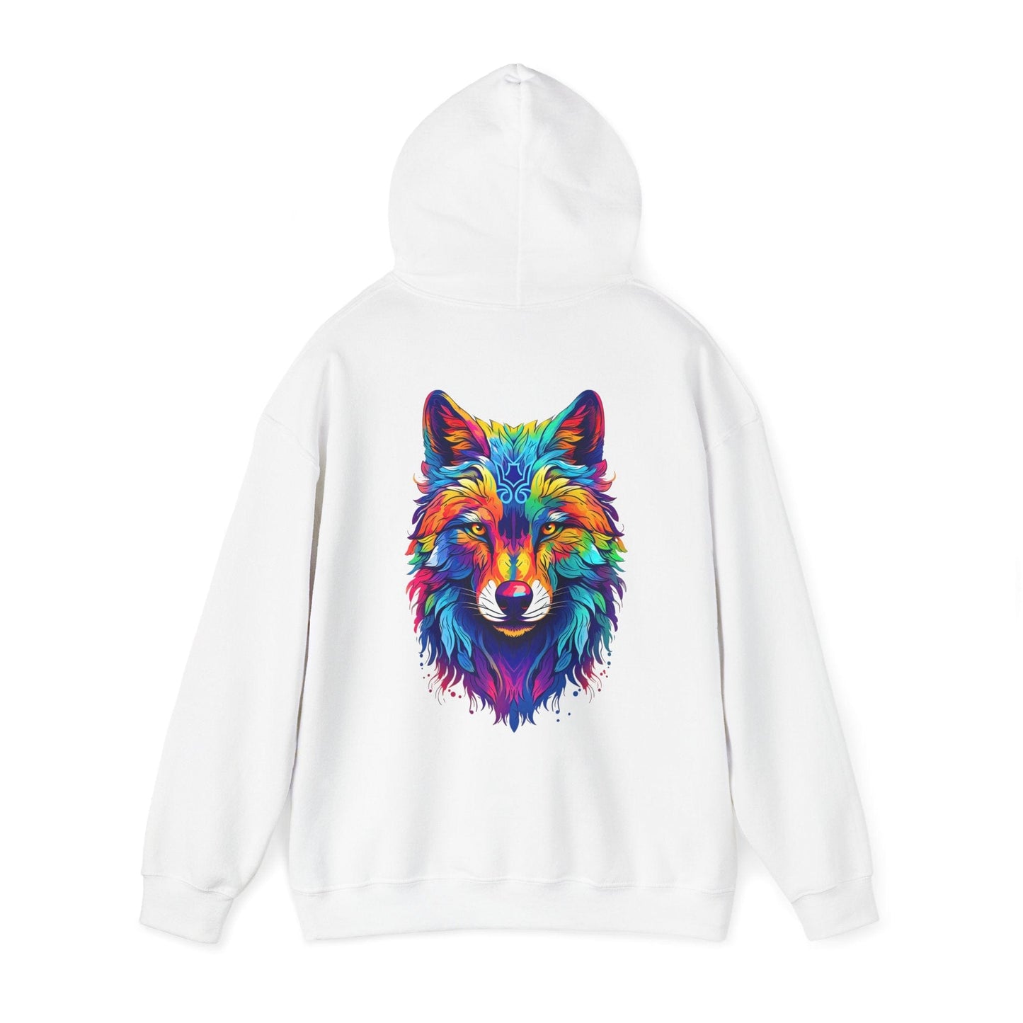 Printify Hoodie Spectral Wolf Cloud Hoodie