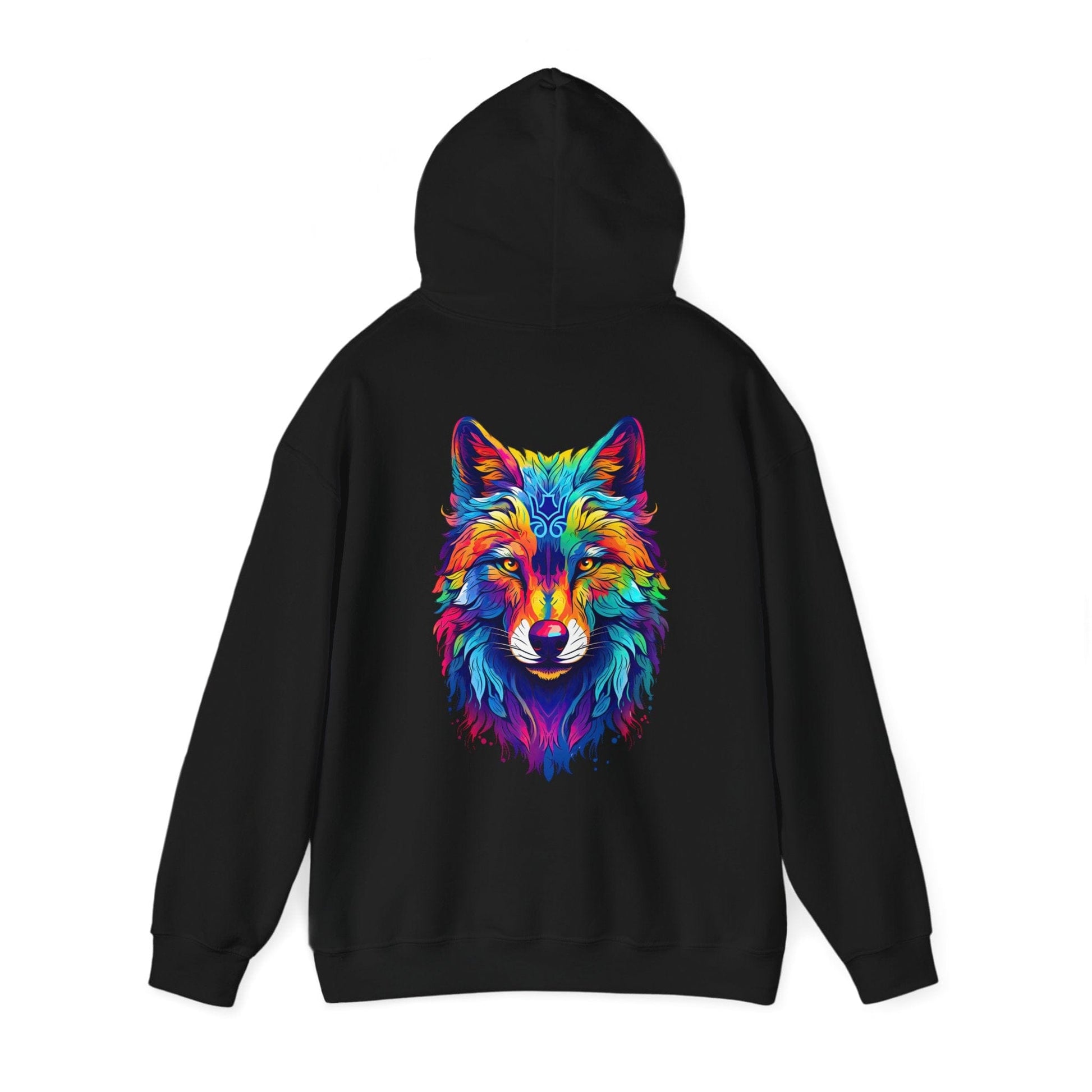 Printify Hoodie Spectral Wolf Cloud Hoodie