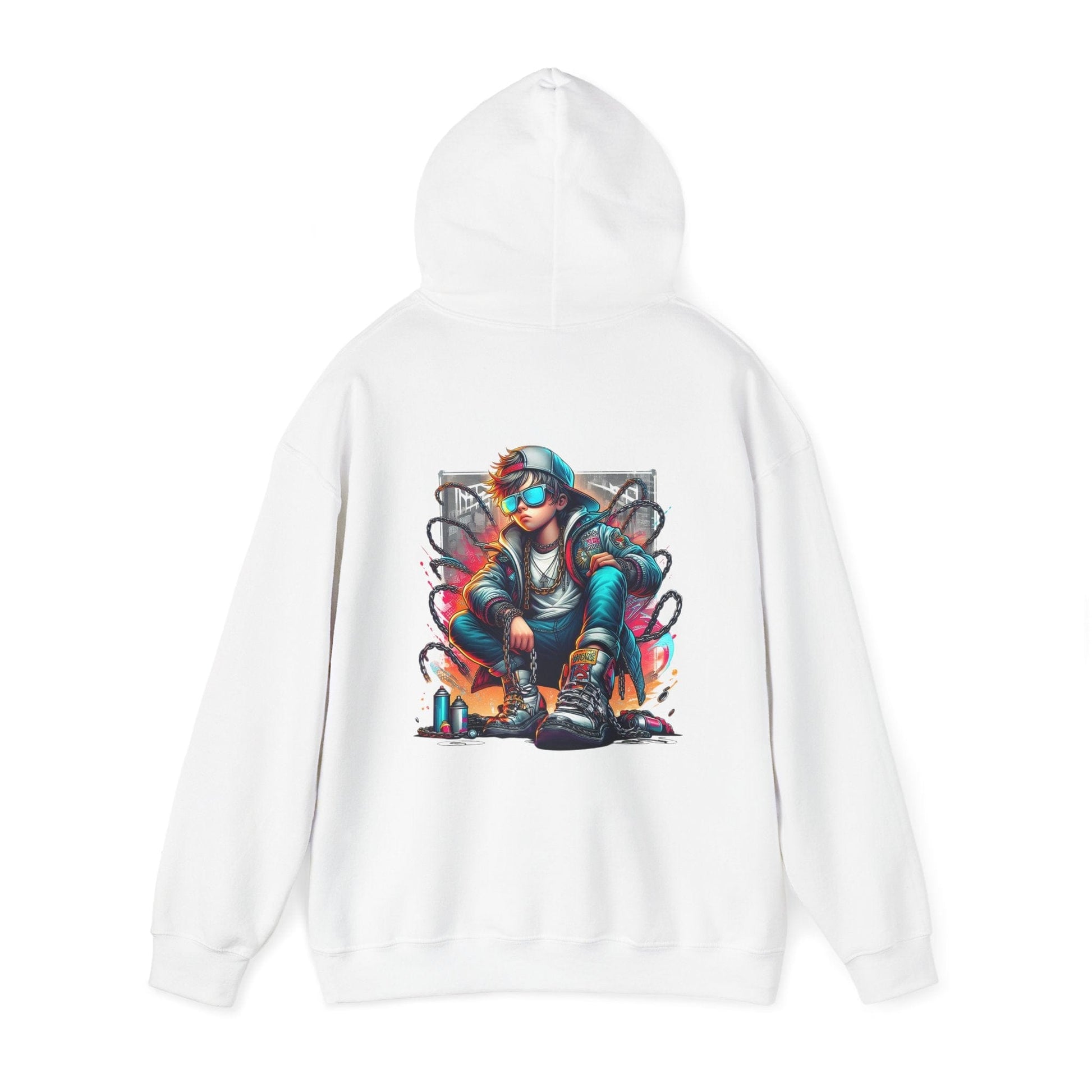 Printify Hoodie Urban Graffiti King Cloud Hoodie