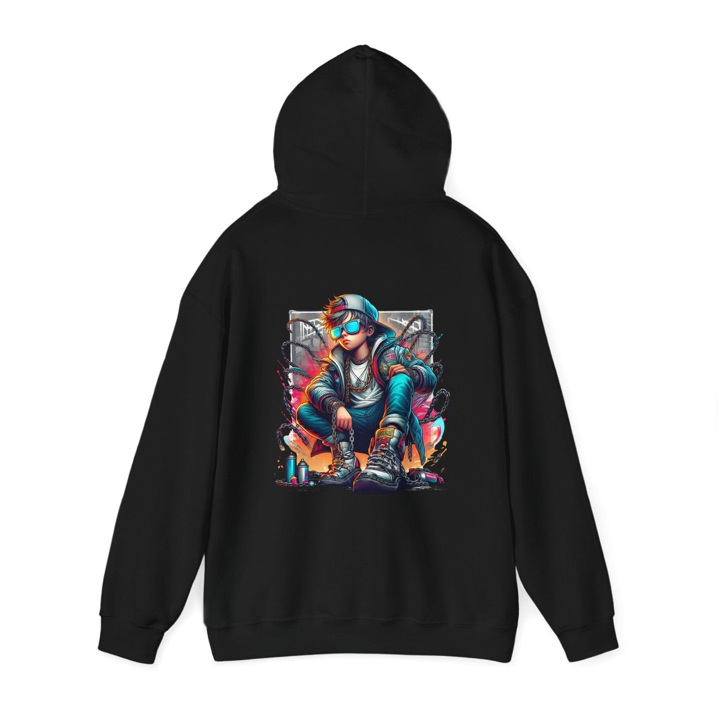 Printify Hoodie Urban Graffiti King Cloud Hoodie