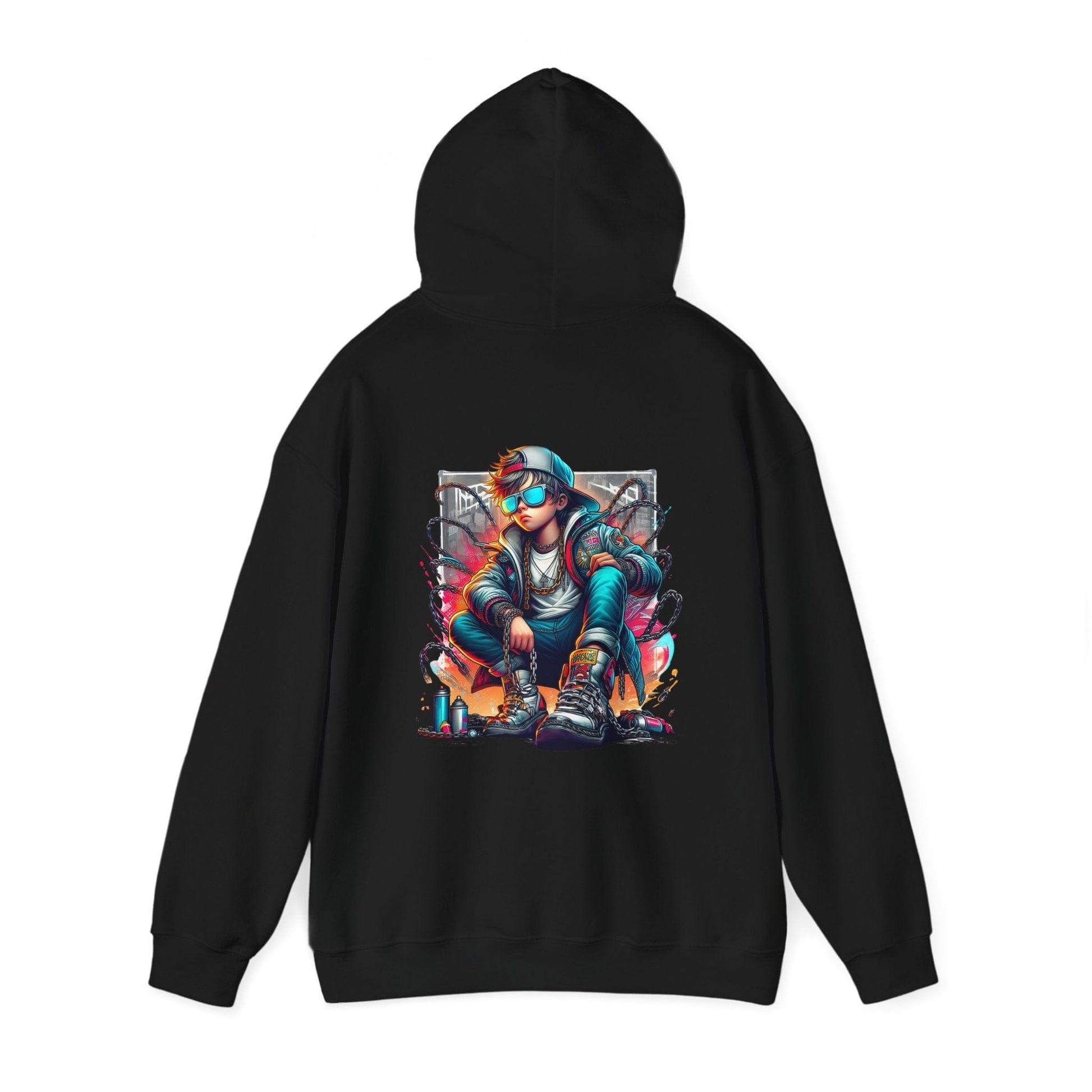 Printify Hoodie Urban Graffiti King Cloud Hoodie