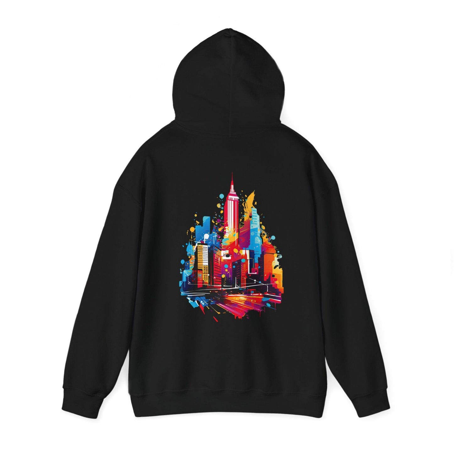 Printify Hoodie Vivid City Vibe Cloud Hoodie