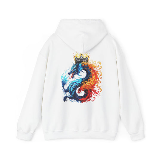 Printify Hoodie White / S AquaBlaze Dragon Cloud Hoodie