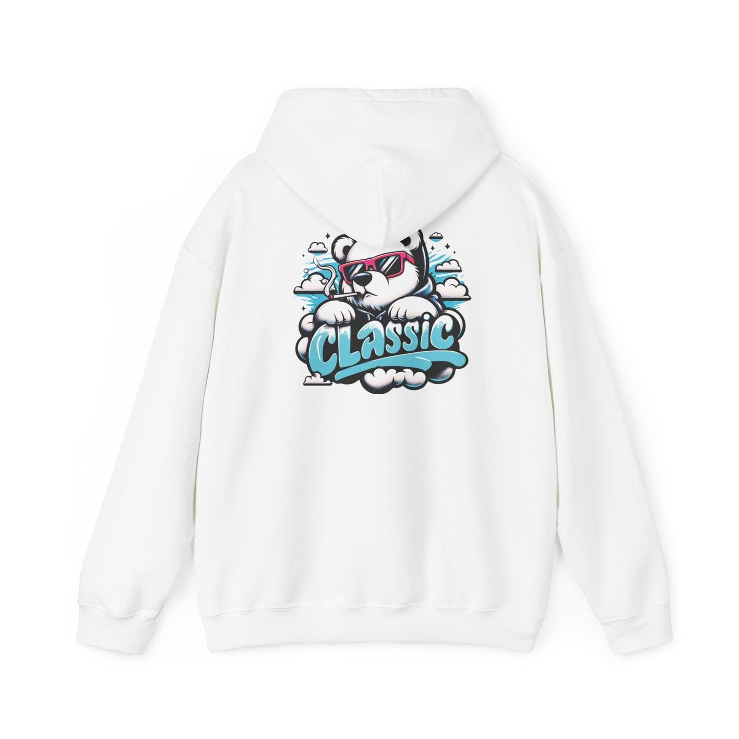 Printify Hoodie White / S Classic Chill Bear Cloud Hoodie