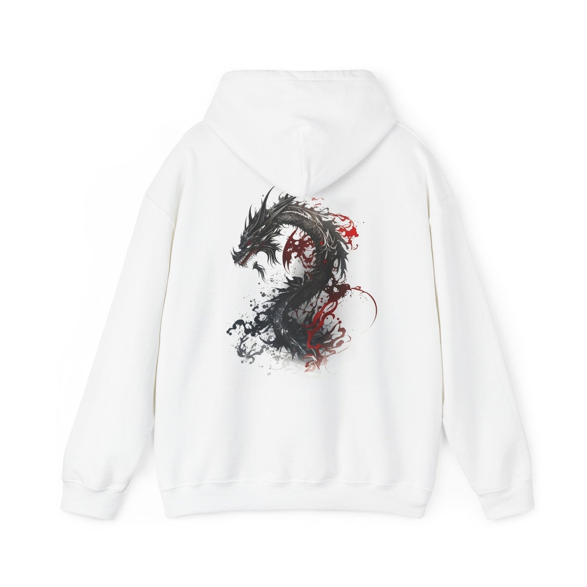 Printify Hoodie White / S Infernal Serpent Cloud Hoodie