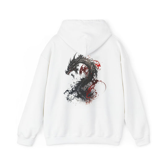 Printify Hoodie White / S Infernal Serpent Cloud Hoodie