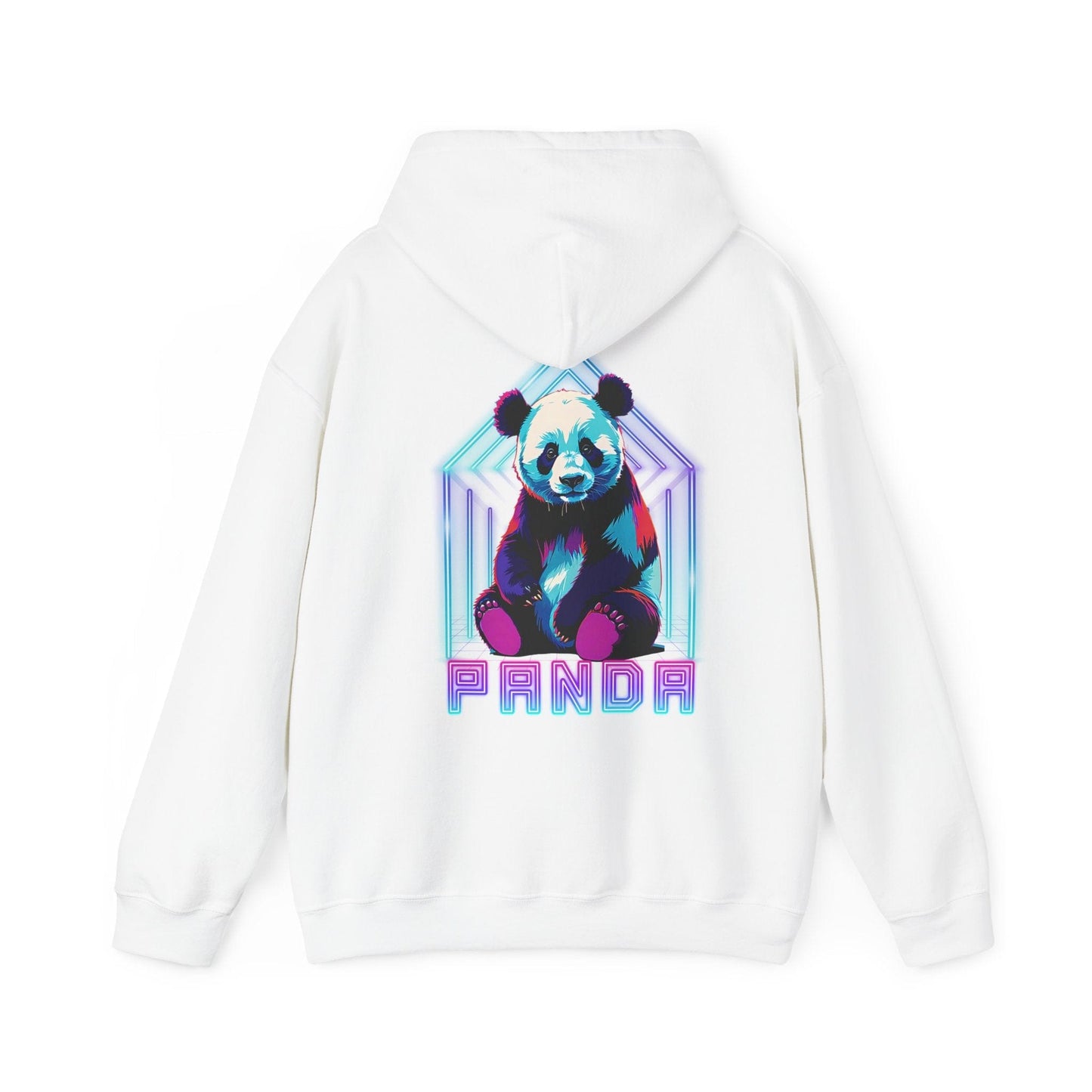 Printify Hoodie White / S Neon Panda Cloud Hoodie