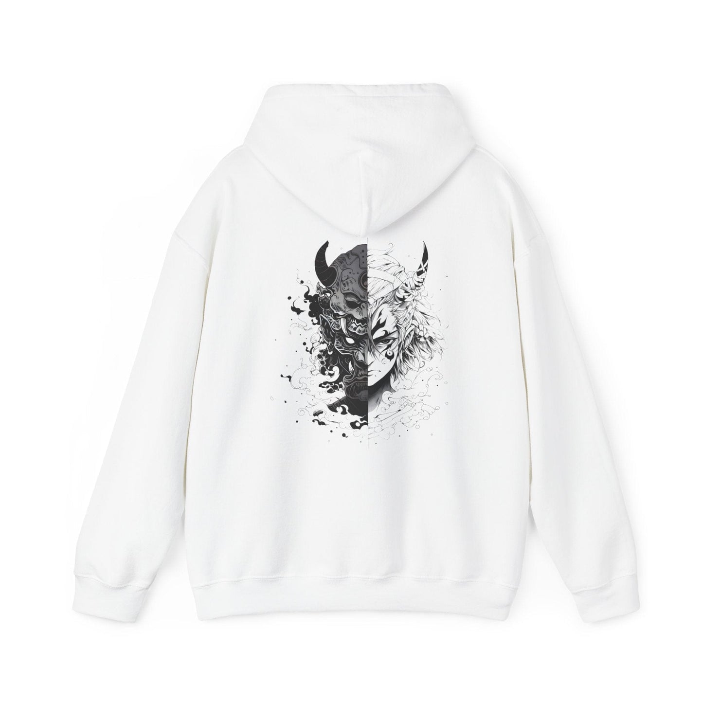 Printify Hoodie White / S Samurai Split Cloud Hoodie