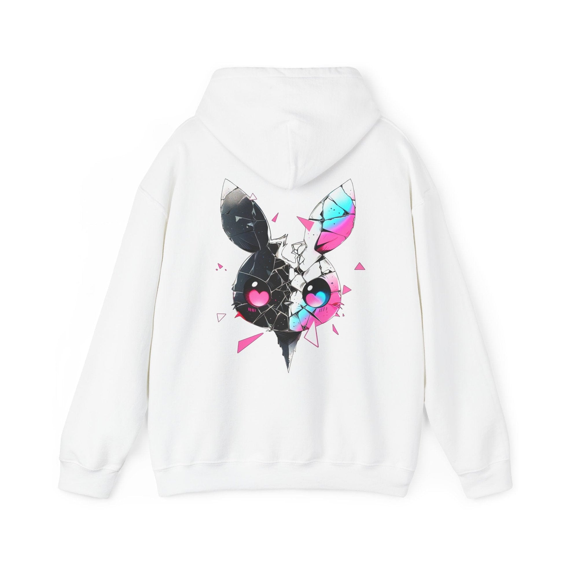 Printify Hoodie White / S Shattered Bunny Cloud Hoodie