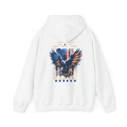 Printify Hoodie White / S Strength And Honor Cloud Hoodie