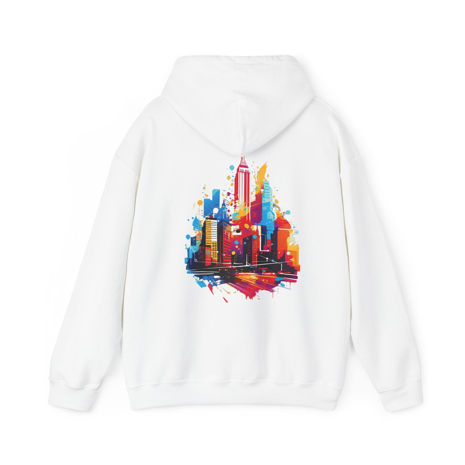 Printify Hoodie White / S Vivid City Vibe Cloud Hoodie