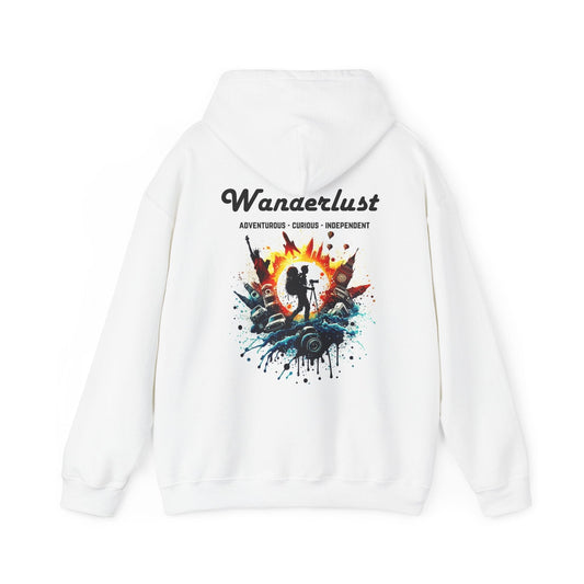 Printify Hoodie White / S Wanderlust Chronicles Cloud Hoodie