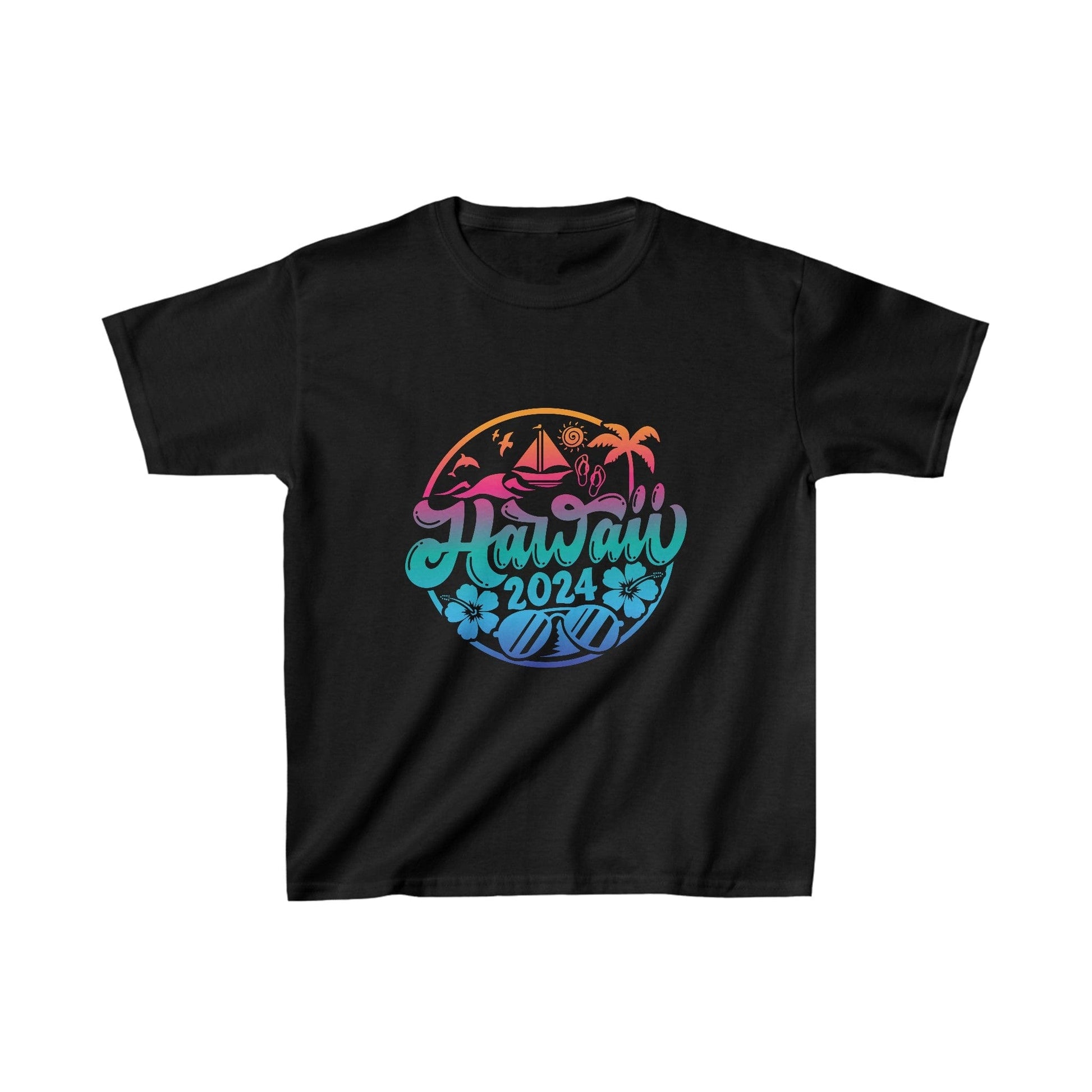 Printify Kids clothes XS / Black Kids Hawaii 2024 Tshirt