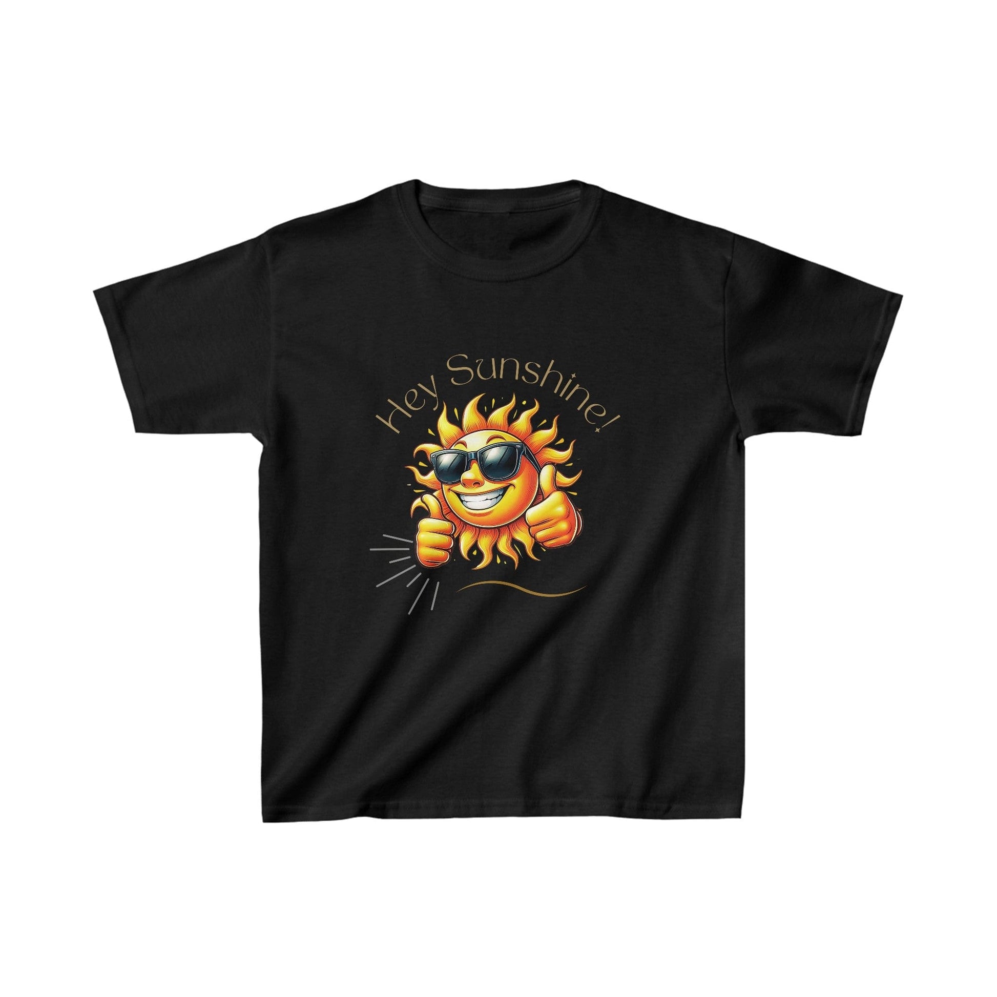 Printify Kids clothes XS / Black Kids Hey Sunshine Tshirt