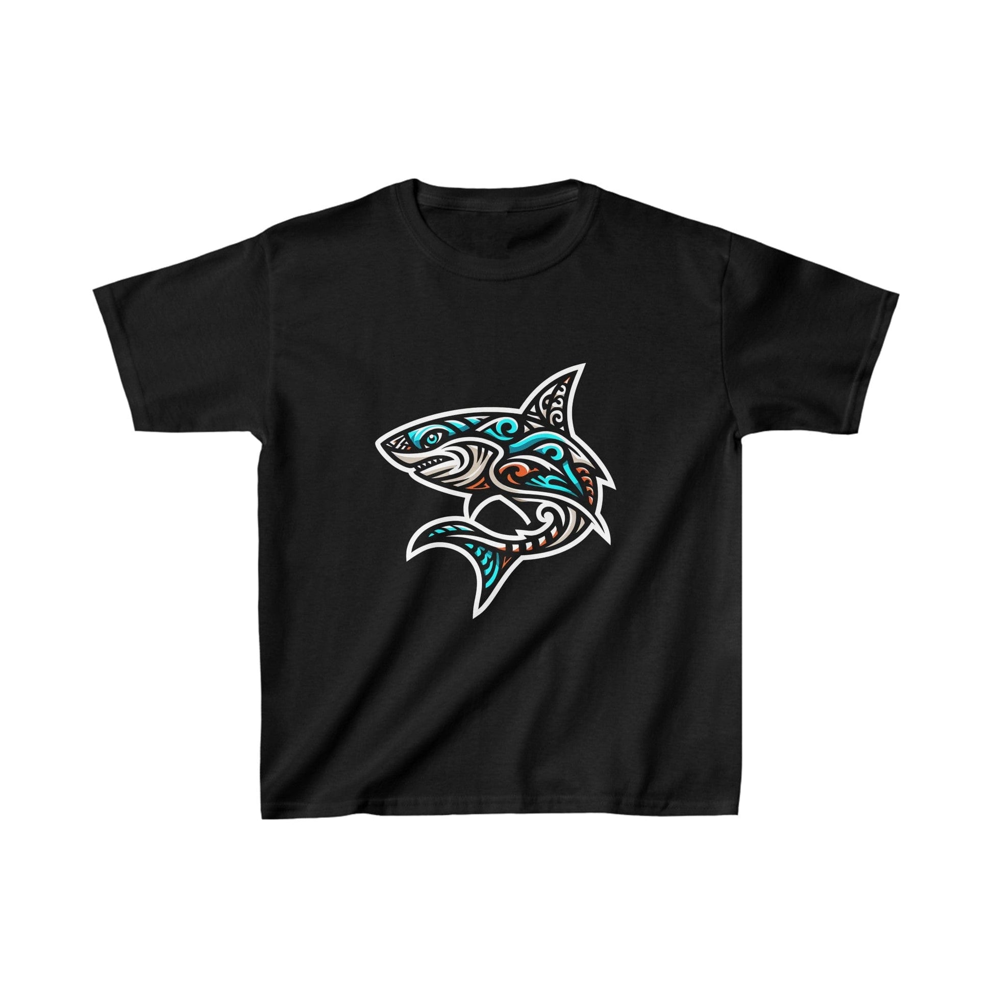 Printify Kids clothes XS / Black Kids Shark Spirit Tshirt