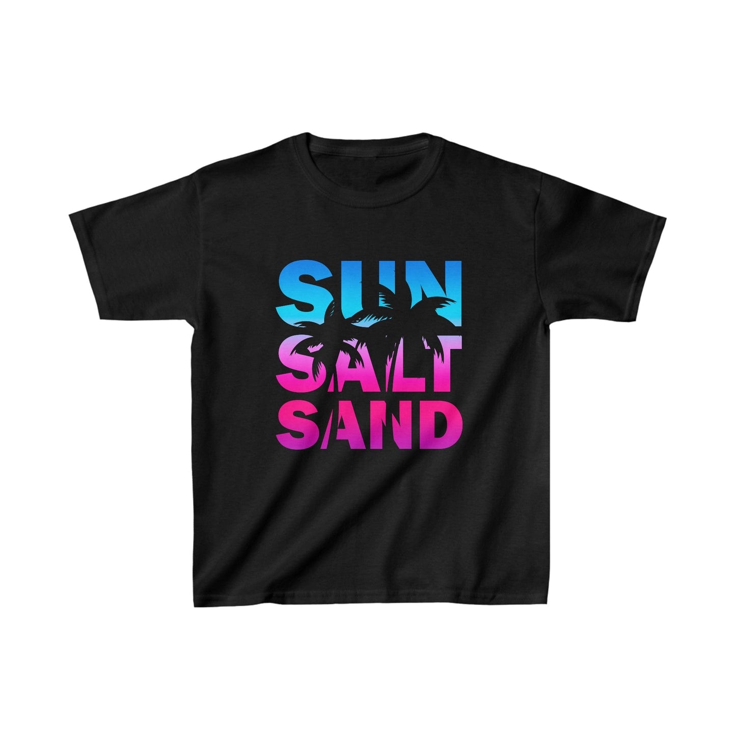 Printify Kids clothes XS / Black Kids Sun Salt Sand Tshirt