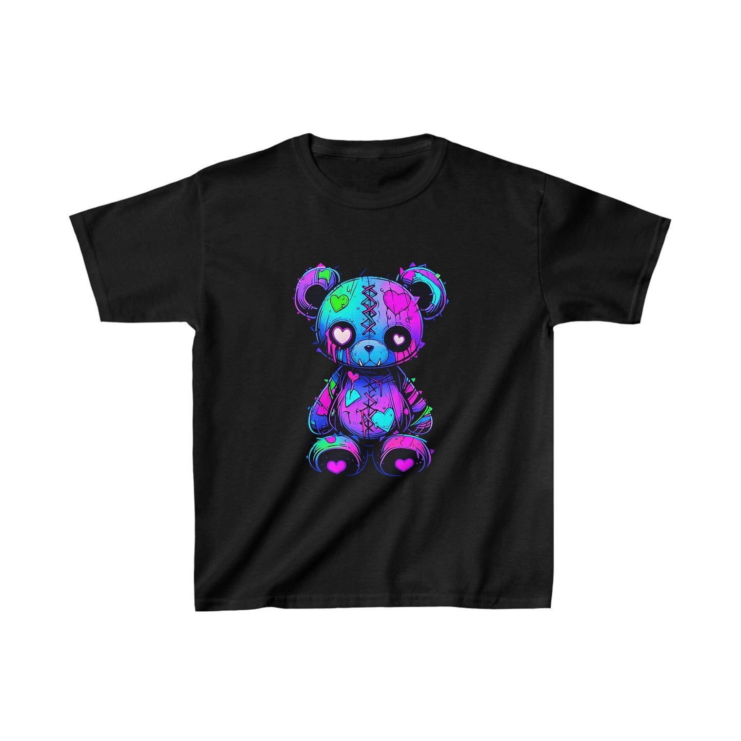 Printify Kids clothes XS / Black Kids Voodoo Teddy Bear Tshirt