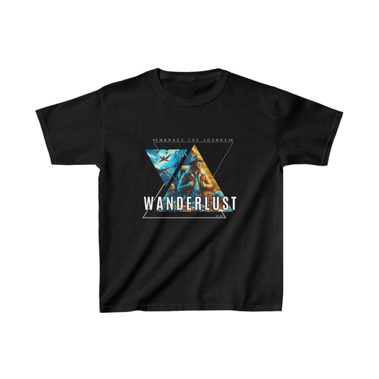 Printify Kids clothes XS / Black Kids Wanderlust Tshirt