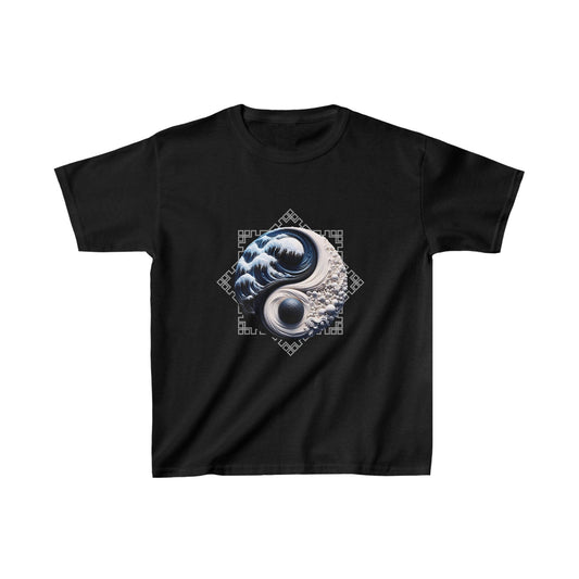 Printify Kids clothes XS / Black Kids Yin & Yang Tshirt