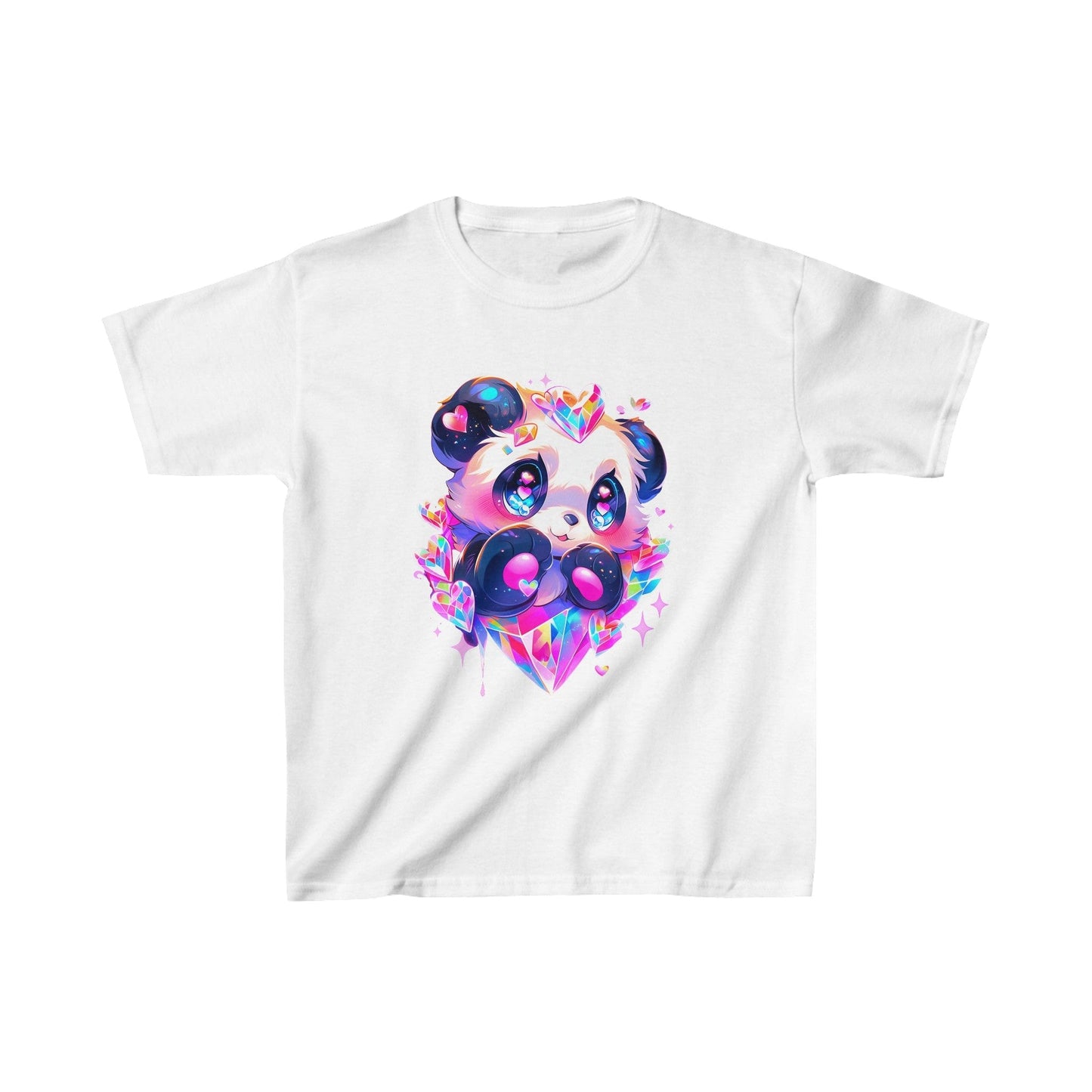 Printify Kids clothes XS / White Kids Adorable Panda Tshirt