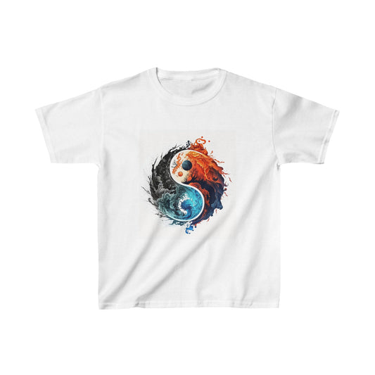 Printify Kids clothes XS / White Kids Cosmic Balance Tshirt