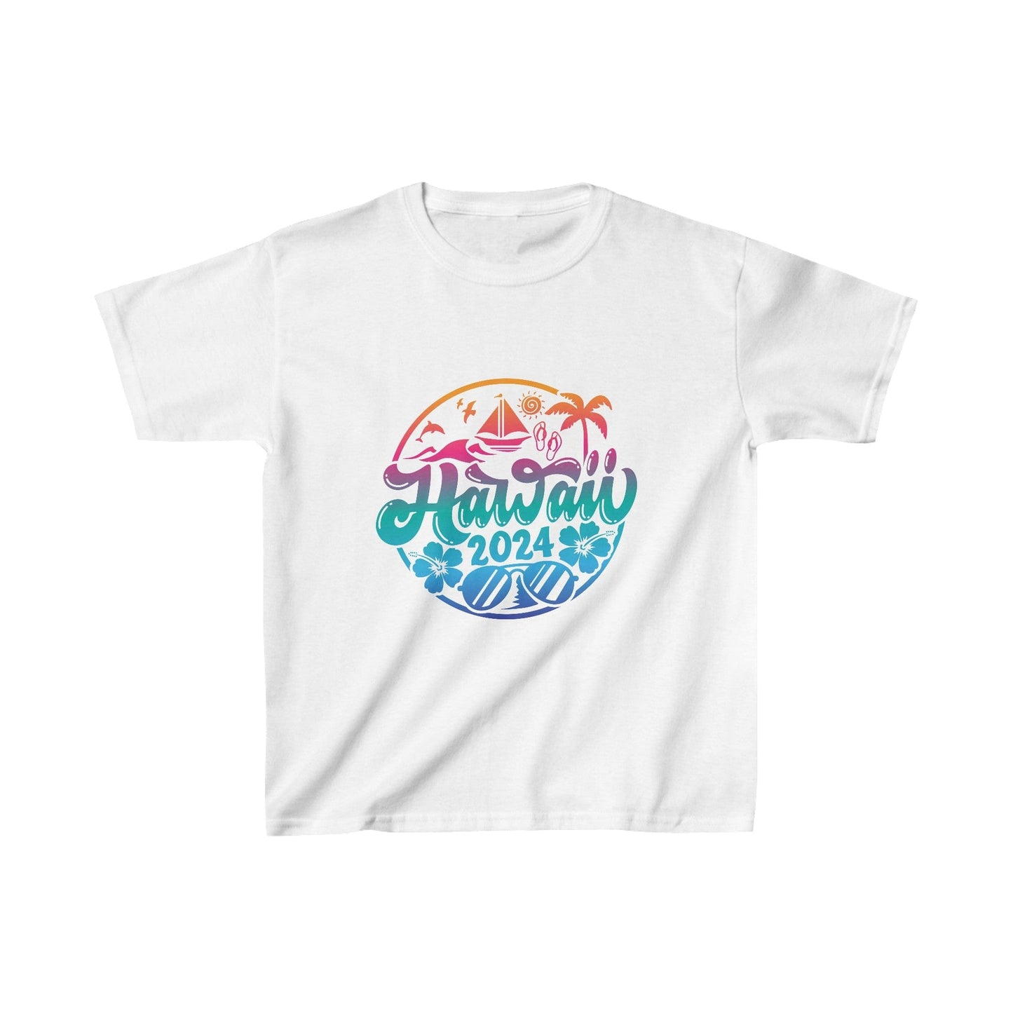 Printify Kids clothes XS / White Kids Hawaii 2024 Tshirt