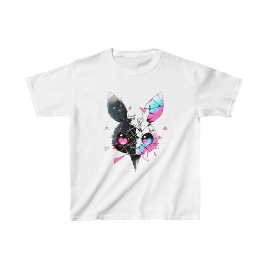 Printify Kids clothes XS / White Kids Shattered Bunny Tshirt