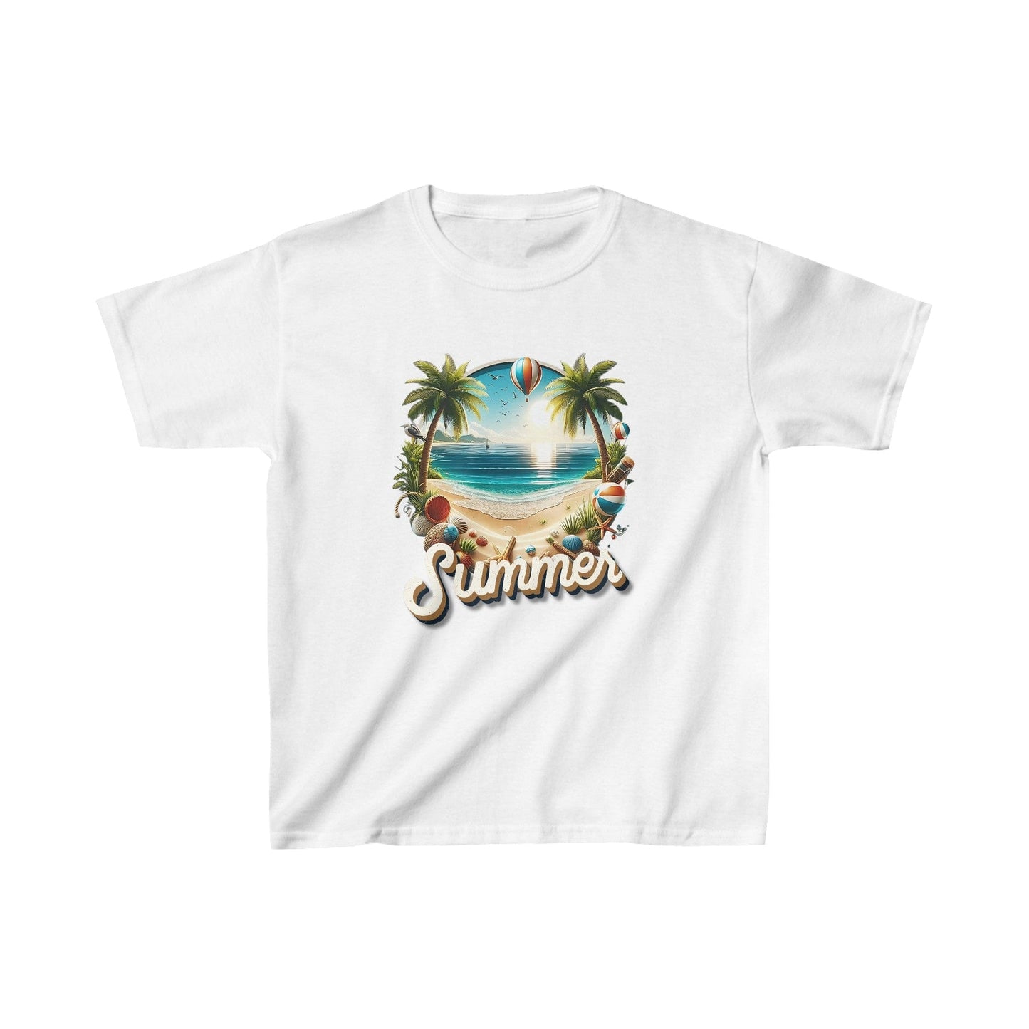 Printify Kids clothes XS / White Kids Summer Tshirt