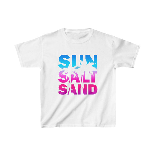 Printify Kids clothes XS / White Kids Sun Salt Sand Tshirt