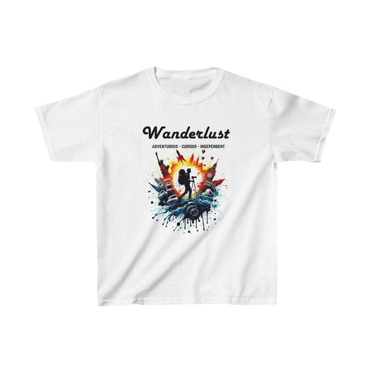 Printify Kids clothes XS / White Kids Wanderlust Chronicles Tshirt