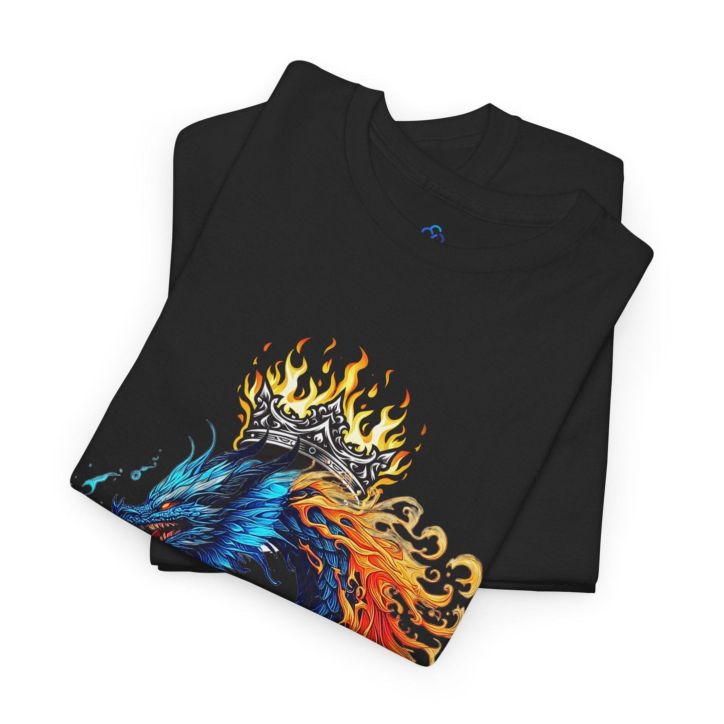 Printify T-Shirt AquaBlaze Dragon Classic Tshirt