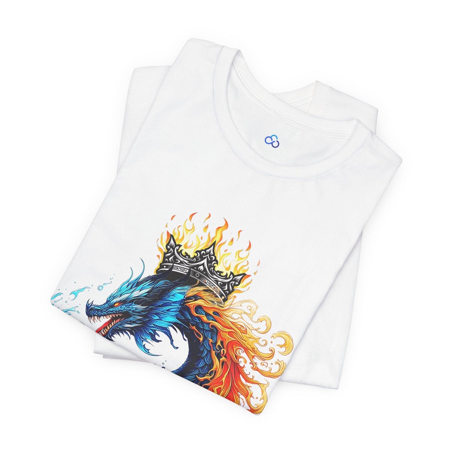 Printify T-Shirt AquaBlaze Dragon Cloud Tshirt