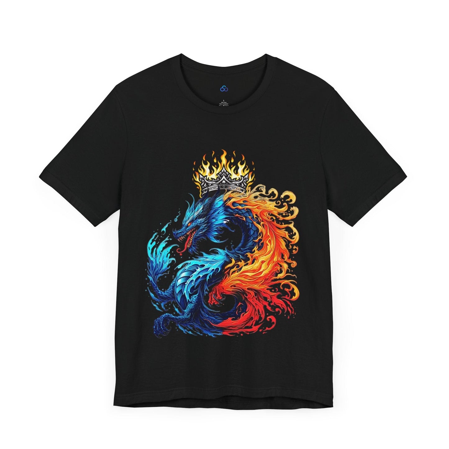 Printify T-Shirt AquaBlaze Dragon Cloud Tshirt