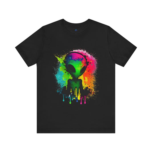 Printify T-Shirt Black / S Alien Aura Cloud Tshirt