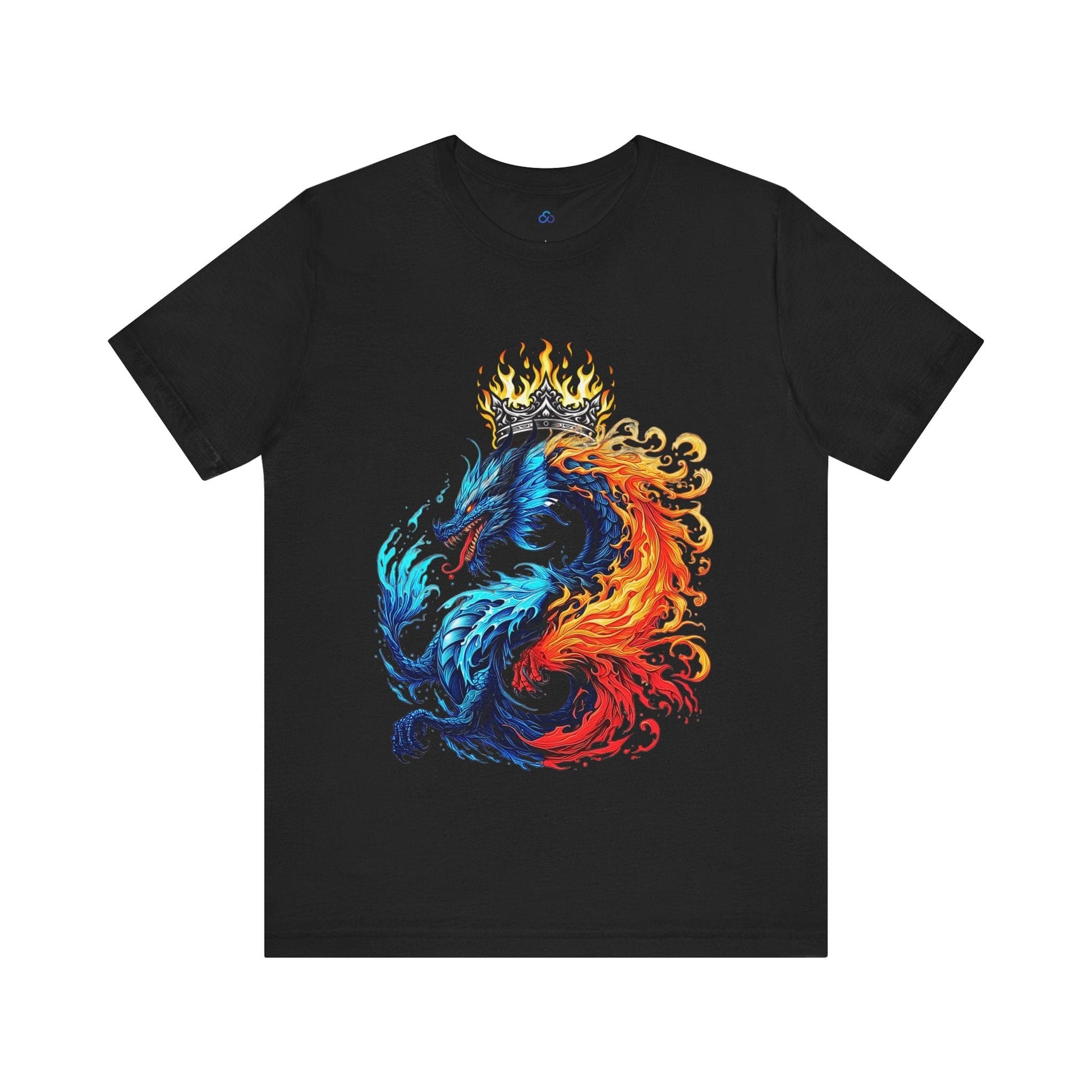 Printify T-Shirt Black / S AquaBlaze Dragon Cloud Tshirt