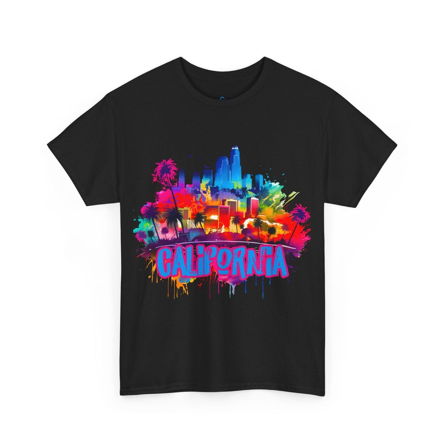 Printify T-Shirt Black / S California Cityscape Classic Tshirt