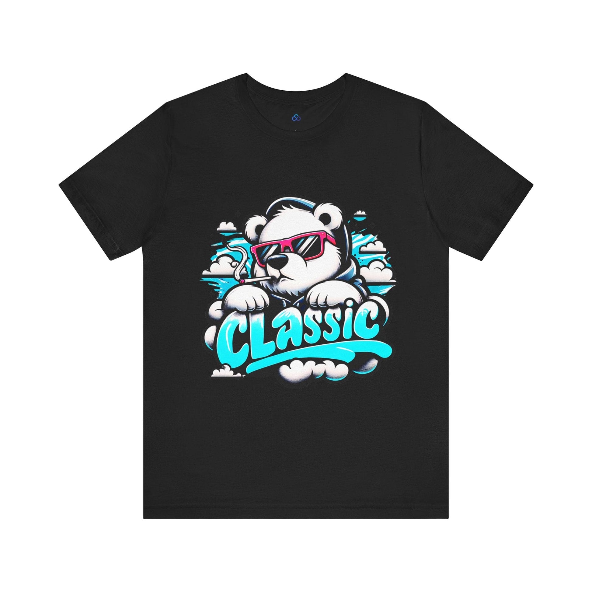 Printify T-Shirt Black / S Classic Chill Bear Cloud Tshirt