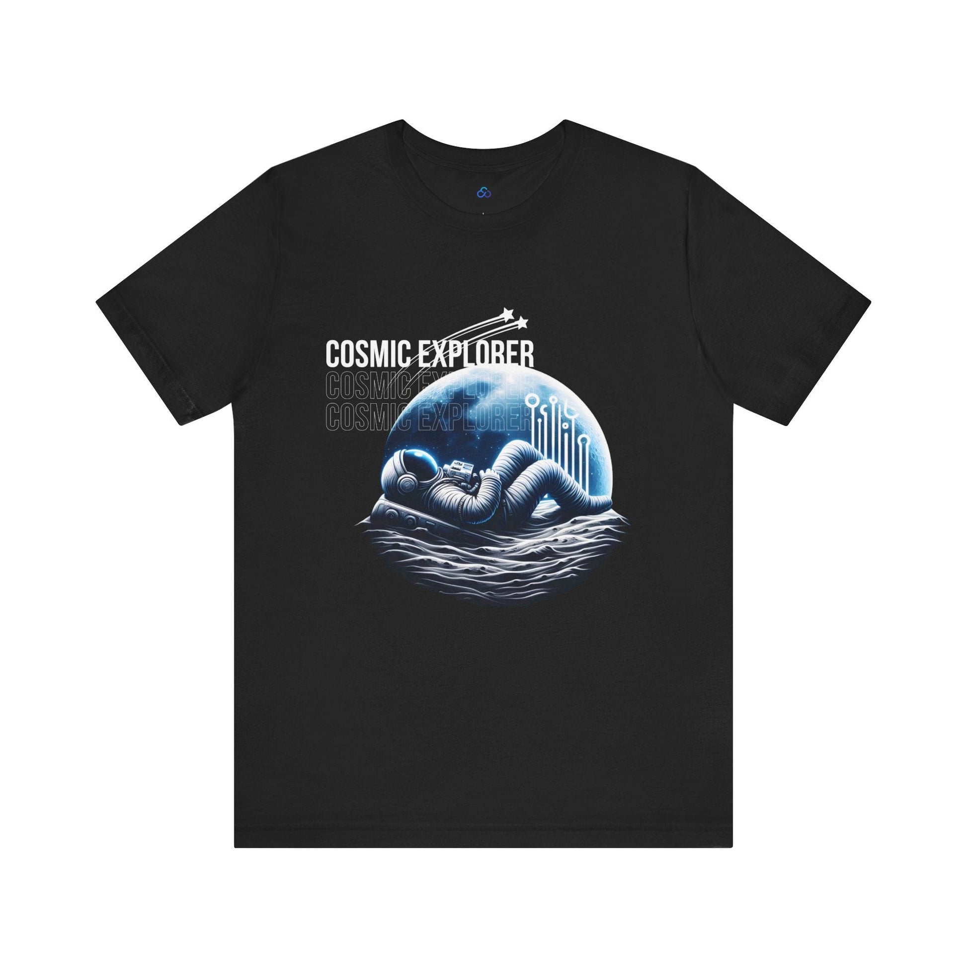 Printify T-Shirt Black / S Cosmic Explorer Cloud Tshirt